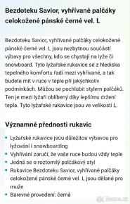 NOVÉ VYHŘÍVANÉ RUKAVICE SAVIOR PC 3990,- - 6