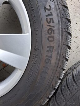 ALU kola, zimní pneumatiky Barum 215/60 R16 - 6