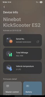 Elektrokoloběžka Ninebot es2 s přídavnou baterií - 6