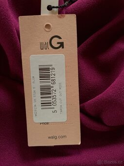 Společenské koktejlové šaty s rozparkem - WAL G - 6