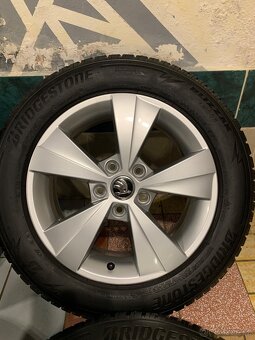Alu kola Škoda R16 5X112 ZÁNOVNÍ ZIMNÍ PNEU 205/60 R16 - 6