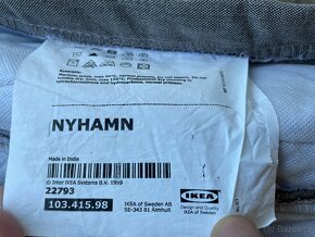 Prodám potah na pohovku Ikea Nyhamn - šedý - 6
