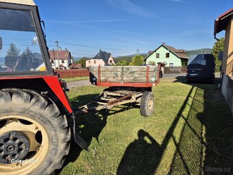 Zetor 7245 s čelním nakladačem a vlekem 7t - 6