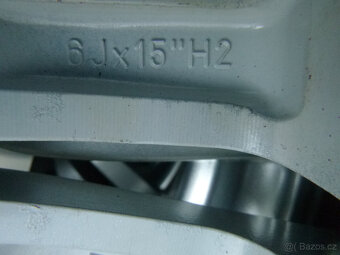 Letní sada ALU disky kola originál Fiat 4x100 6Jx15 ET43 - 6
