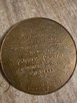 FRANTIŠEK JOSEF VELKÁ MEDAILE RAKOUSKO-UHERSKO - 6