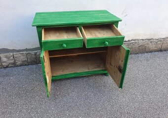 STAROŽITNÝ SPODEK-SKŘÍNKA V PATINĚ PO RENOVACI - 6