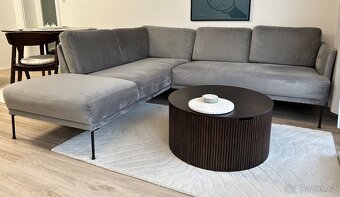 Sametová rohová pohovka Fluente (Westwing) - 6