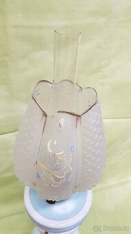 Krásná, velká starožitná petrolejová lampa - 6