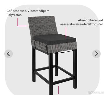 Barový stůl + 6 židlí - 6