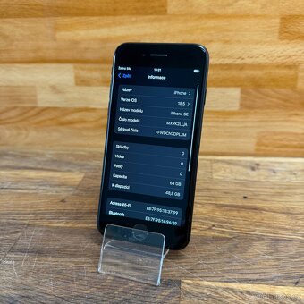 IPhone SE 2020 64GB, 100% baterie, černý (rok záruka) - 6