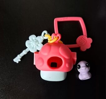 LPS Zvířátka sada - 3x LPS, 3x domeček (klíčenka) - 6