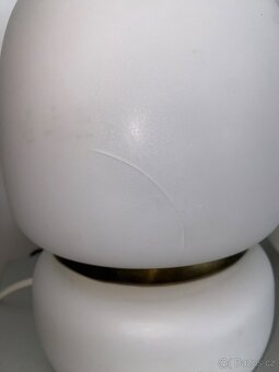 2 x retro lampička opálové sklo 70.léta - 6