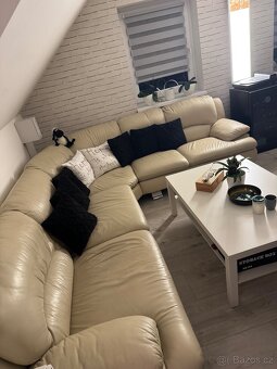 Prodám koženou rohovou sedací soupravu - 6