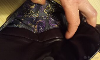 Hnědá kožená kabelka - 6