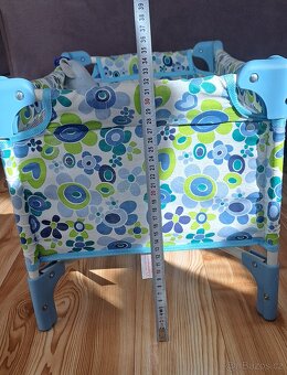 Skládací cestovní postýlka pro panenky - 6