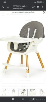 Dětská jídelní židlička ECOTOYS - 6