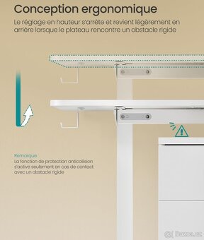 NOVÝ ELEKTRICKÝ VÝŠKOVĚ NASTAVITELNÝ PC STŮL - 4x paměť výšk - 6