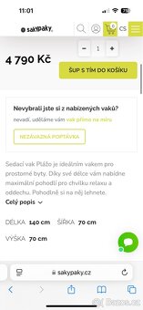 Sedaci / lehaci vak Plazo Sakypaky - 6