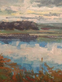 Obraz Jiří Peřina, U rybníka 42x79 - 6