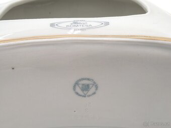 Krásné staré luxusní porcelánové torzo hodin Royal Dux - 6