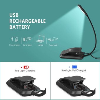 USB lampička na čtení s klipsem Omeril LD100 - 6