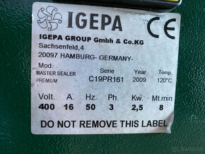Rolový laminátor 168cm Igepa Master Sealer Premium vyhřívaný - 6