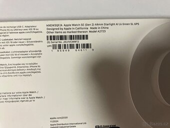 Apple Watch SE (gen 2) 44mm Starlight (zánovní) - 6