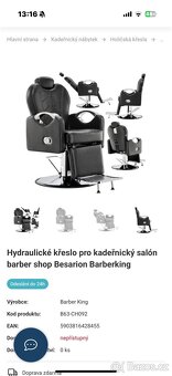 Prodám téměř nové barber křeslo. - 6