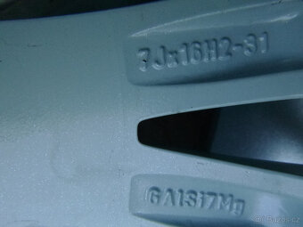 Celoroční alu sada disky kola originál Fiat 4x98 7Jx16 ET31 - 6