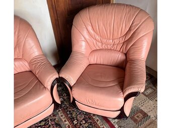 Luxusní italská kožená sedací souprava 3+1+1,5252 - 6