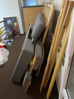 Nově čalouněná postel s úložným prostorem 140x200cm - 6