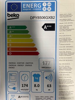 Zánovní sušička Beko DPY8506GXB2 - 6