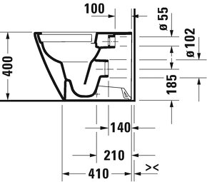 WC mísa Duravit neo-stojící - 6