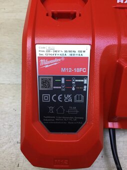 Nová sada Milwaukee M18NRG-502X(2x baterie, nabíječka,kufr) - 6