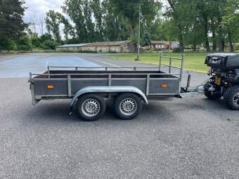 Bržděný přívěs HAPERT, 2000 kg, 130x300, nová stk - 6