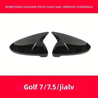 Kryty Zrcátek VW Golf VII MK7 MK7.5 GTI GTD R 2014-2020 - 6