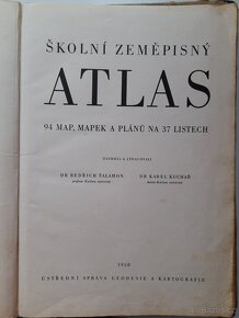 Školní atlas 1934, 1958 a 1971 - 6