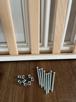 Dětská postýlka - pinie bílá - 6