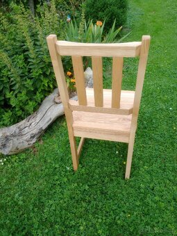 Jídelní židle zátěžová dub masiv - 6