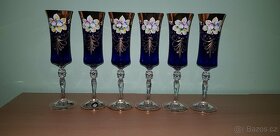 Smaltové skleničky na šampus různé barvy - 6