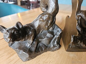 Bronzové zaražky na knihy - 6