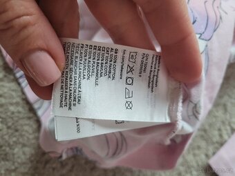 Dívčí šatky 128 - jednorožec/srdíčka - 6