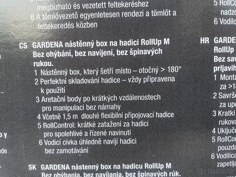 Nástěnný box RollUp M Gardena s hadicí 20m - 6