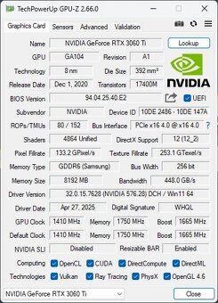 NVIDIA GeForce RTX 3060 Ti Founders Edition – 8GB GDDR6 - 6