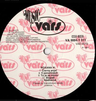 Roxana '91 vinyl ULTRA rarita - 6