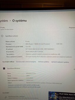 Herní PC komplet set AMD Ryzen 7 5800X / RTX 3060ti 8GB - 6