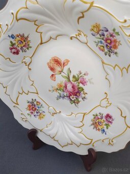 Velký porcelánový servírovací talíř Weimar (1945-1949) - 6