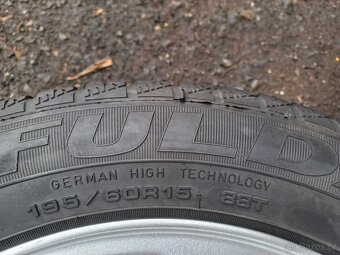 Prodám sadu ALU kol ROD 195/60R15 zimní - 6