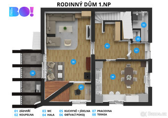 Prodej rodinného domu 247 m², pozemek 798 m² U Hřiště, Mostk - 6