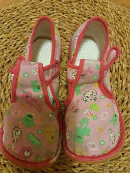 Barefoot dívčí papučky BEDA vel.30 - rybky - 6